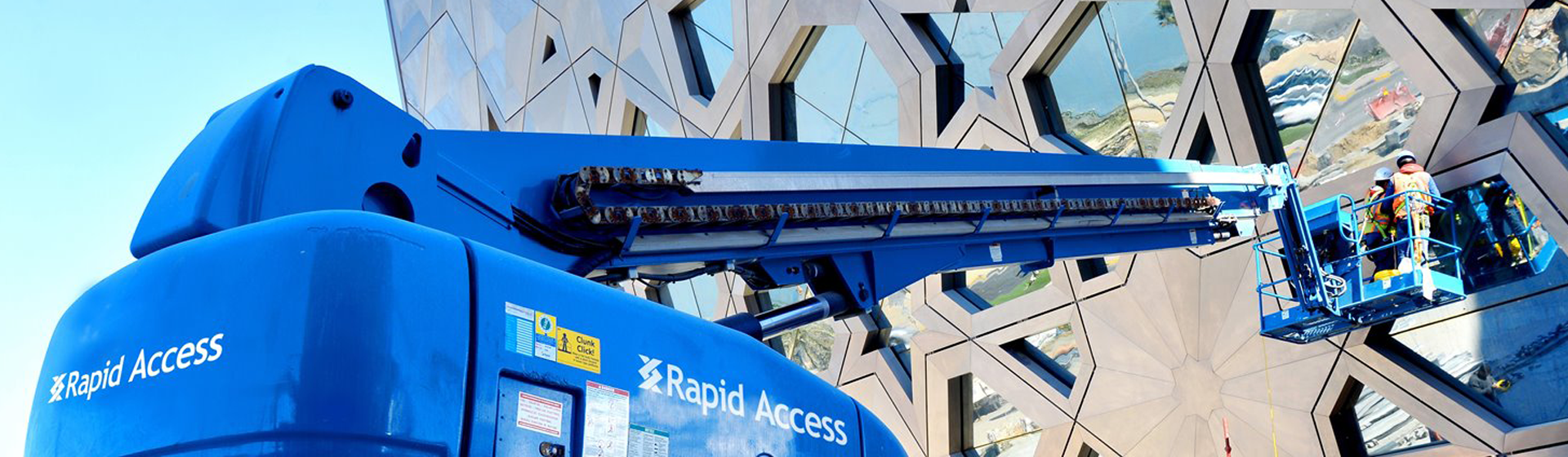 Boom Manlift Working on Cultural Centre, Kuwait